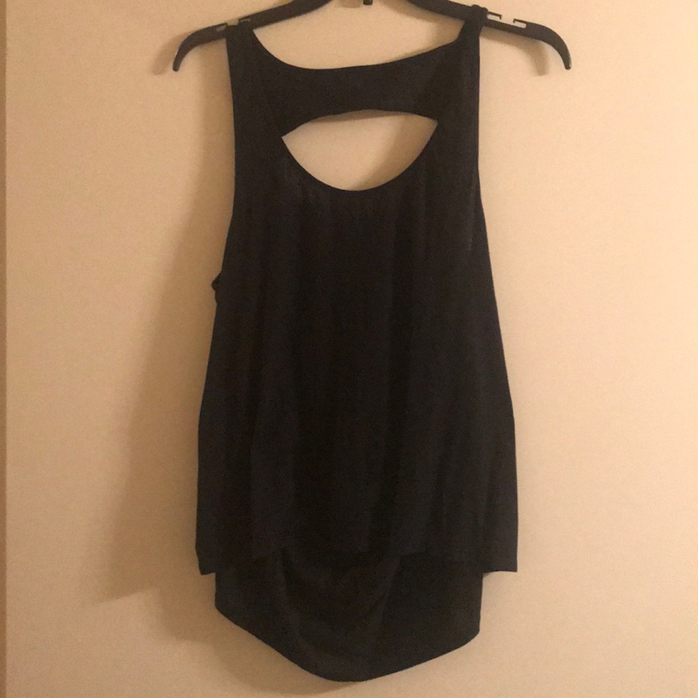 Lululemon Open Back Black Tank Top